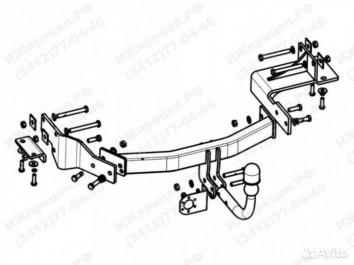 Фаркоп Hyundai Santa Fe Kia Sorento Prime