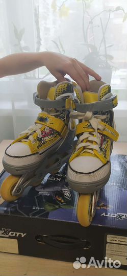 Роликовые коньки детские раздвижные