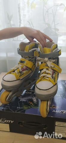 Роликовые коньки детские раздвижные