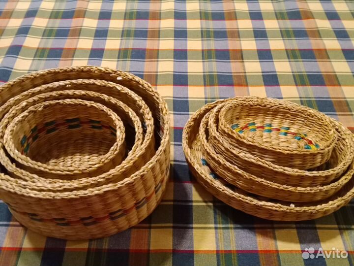 Шкатулки -матрешки из соломки