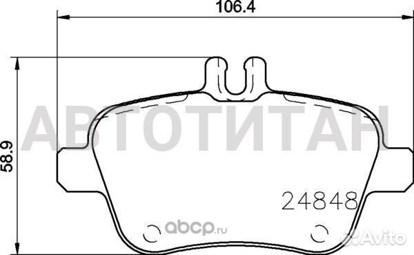 Колодки тормозные дисковые зад
