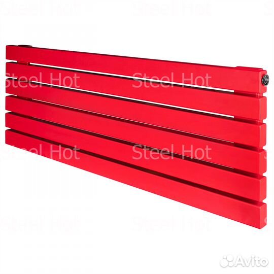 Горизонтальный дизайнерский радиатор Steel-Hot от