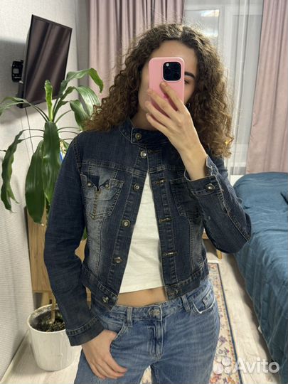 Винтажная джинсовая куртка