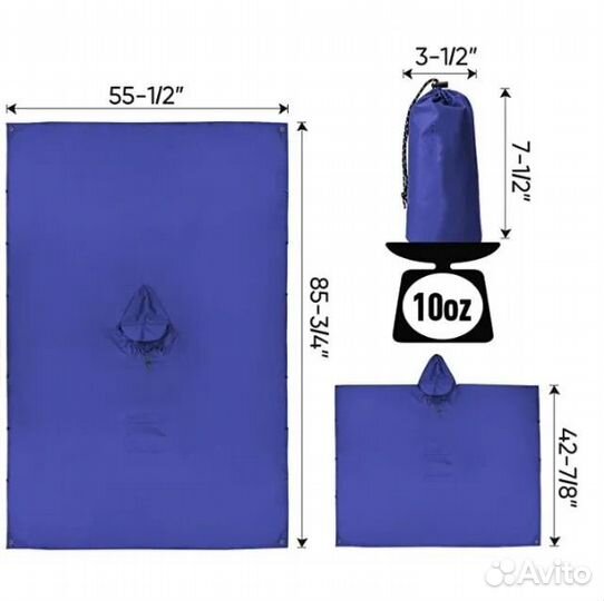 Дождевик пончо