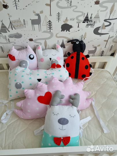 Бортики в детскую кроватку