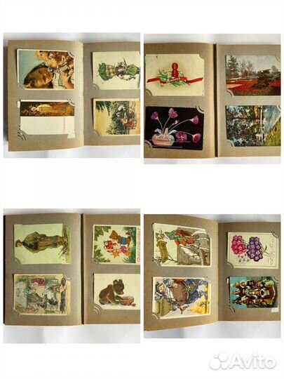 Советские открытки в альбоме