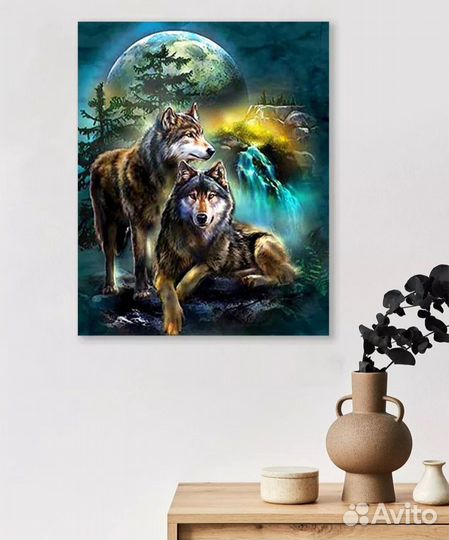 Картина волки