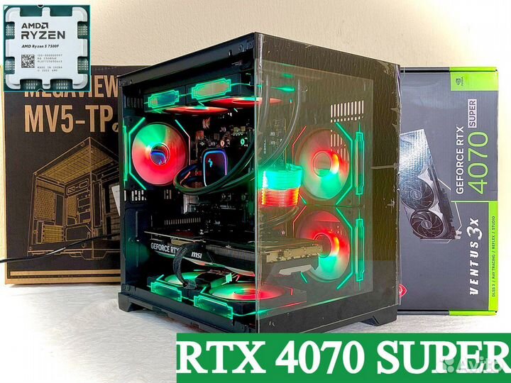 Новый игровой пк. RTX4070 Super/ Ryzen.57500F/ М2