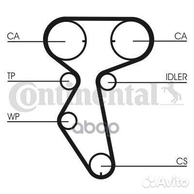 Комплект ремня грм + насос водяной CT887WP2 Con