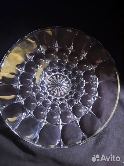 Большая хрустальная ваза СССР