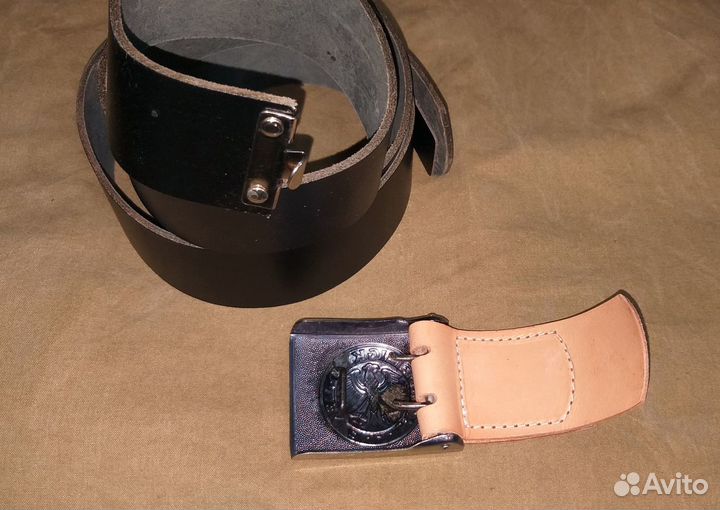 Ремень парадный кожаный Бундесвера 130-140 см