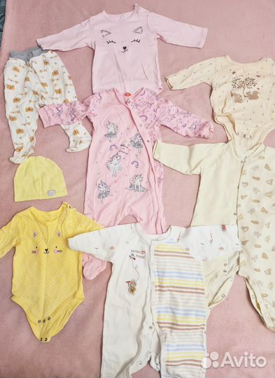 Детские вещи пакетом на девочку 68-74