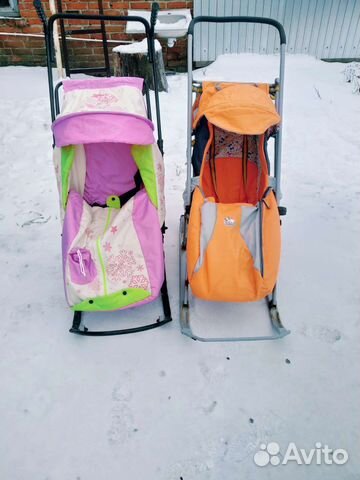 Детские санки коляска бу