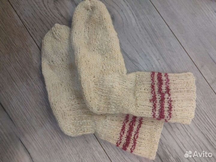 Носки вязанные шерстяные детские