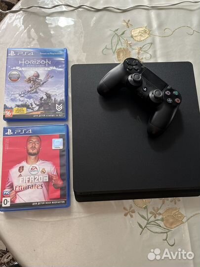 Sony playstation 4 slim + игры