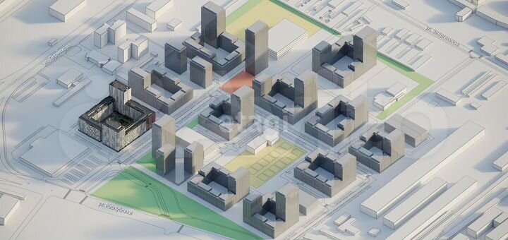 2-к. квартира, 80 м², 8/17 эт.