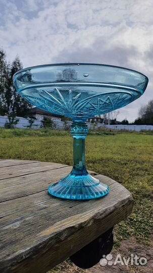 Ваза купоросное стекло