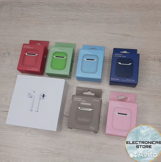 Airpods 2 Беспроводные Наушники Молочн