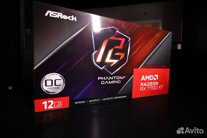 Видеокарта ASRock AMD radeon RX 7700 XT 12GB