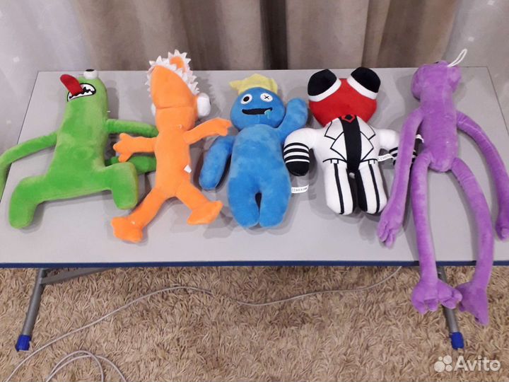 Мягкие игрушки радужные друзья 5 шт