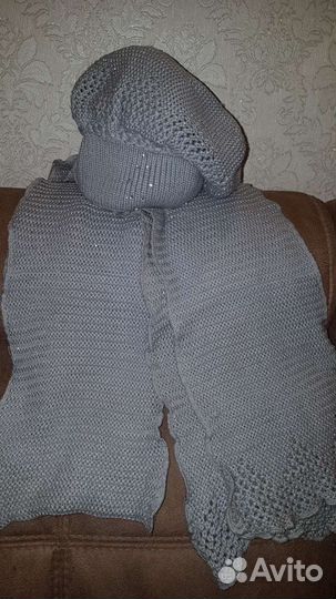 Шапка +шарф