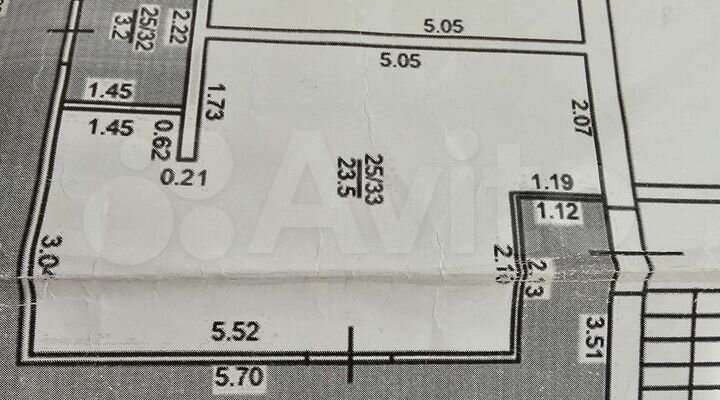 Свободного назначения, 25 м²