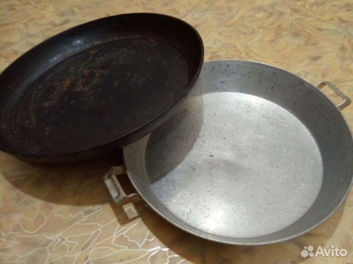 Сковорода чугунная и алюминиевая СССР 24-28см