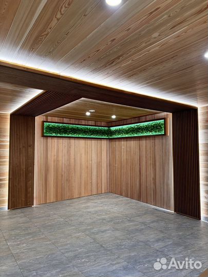 Реечная вагонка для бани