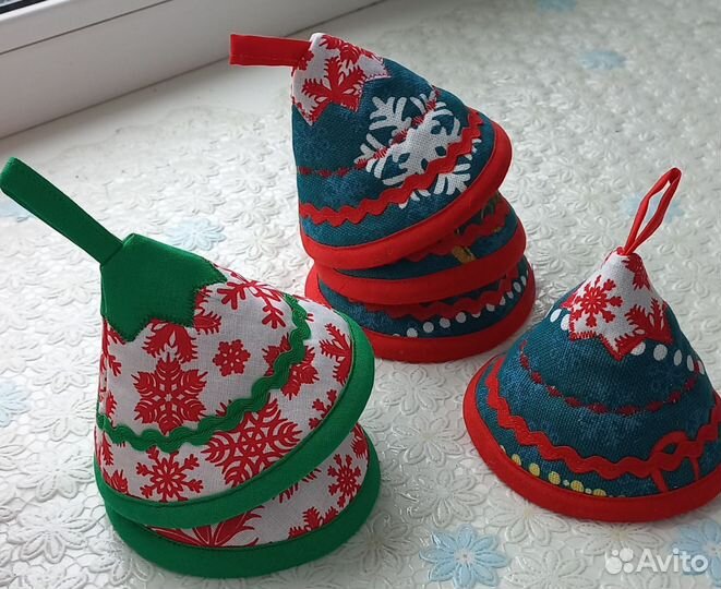 Новогодние прихватки колокольчики