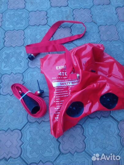 Воздушный домкрат за счёт выхлопных газов от двс