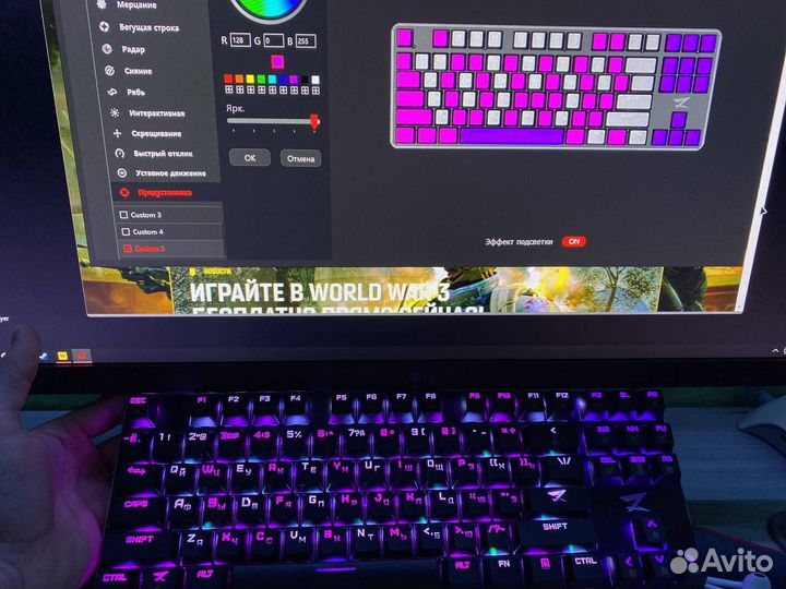 Logitech g502 hero + Zet Gaming blue switch