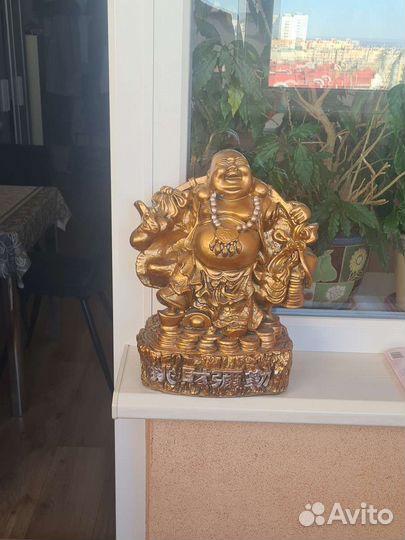 Статуэтка Хотей бронза Хотэй феншуй