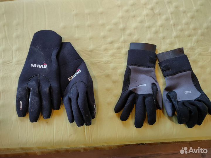 Гидроперчатки и гидрошлем