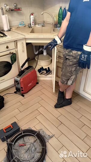 Устранение засоров прочиска канализации