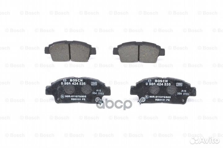 Колодки тормозные 0986424535 Bosch