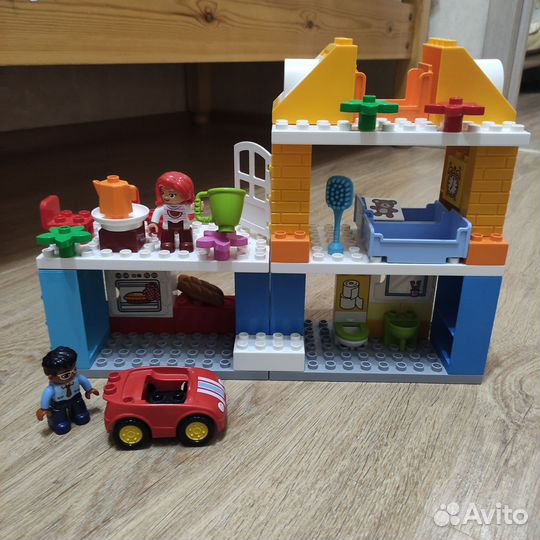 Lego duplo семейный дом + машинки