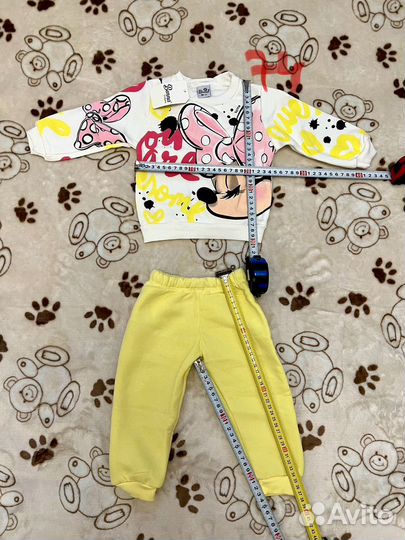 Новый костюм теплый с Минни для девочки р. 74