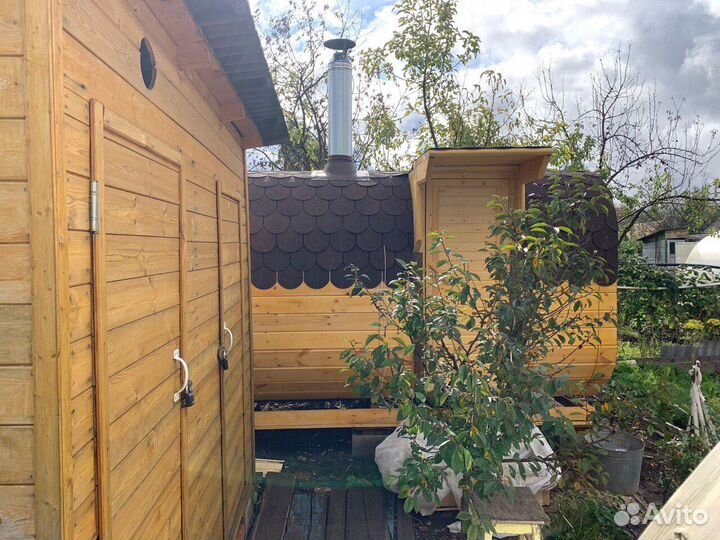 Баня-бочка квадро с доставкой