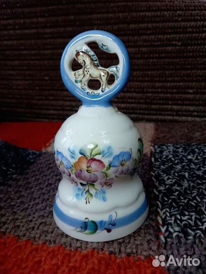 Колокольчик фарфоровый Ручная работа в коллекцию