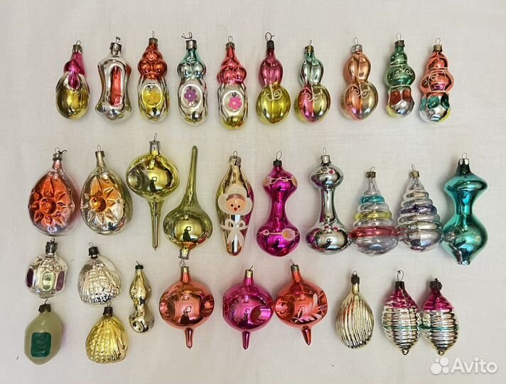 Елочные игрушки времен СССР
