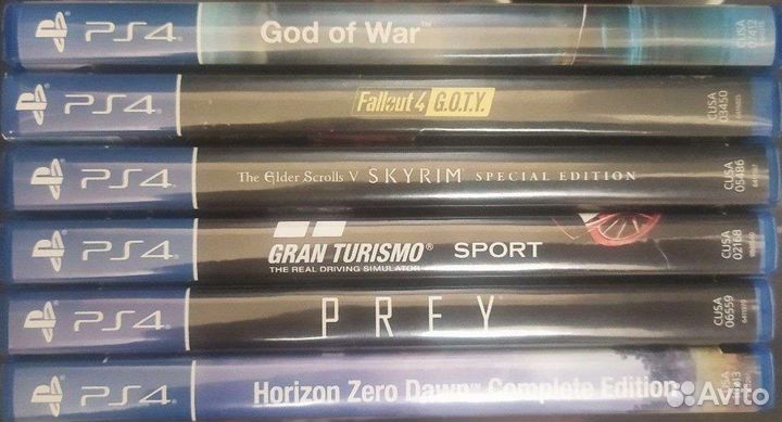 Игры для приставок PS4/PS5 Skyrim, prey, GOW