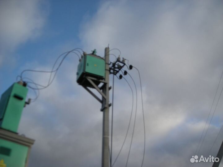 Установка опор (столбов).монтаж вл.кл.сипа.тп.ктп