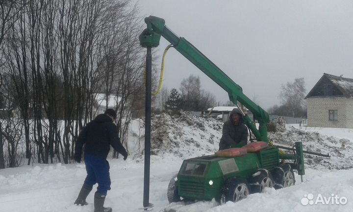 Винтовые сваи под ключ установка