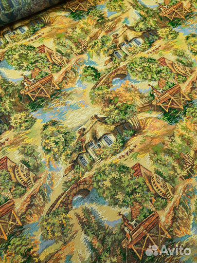 Ткань гобелен Прованс с хлопком