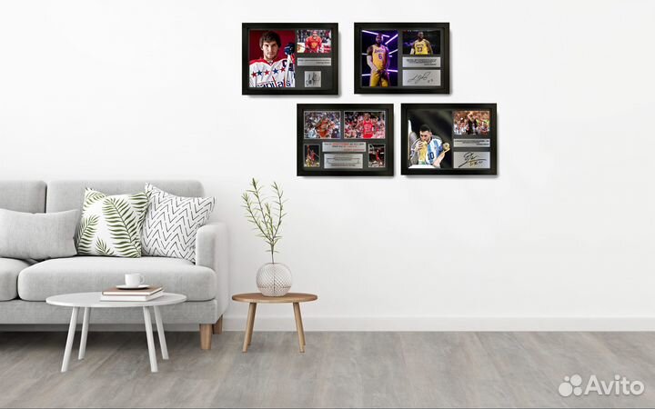 Хабиб Нурмагомедов автограф на металле сувенир