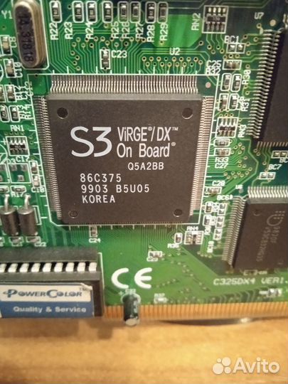 Видеокарта S3 Virge/DX on Board 4 Mb 1998 г