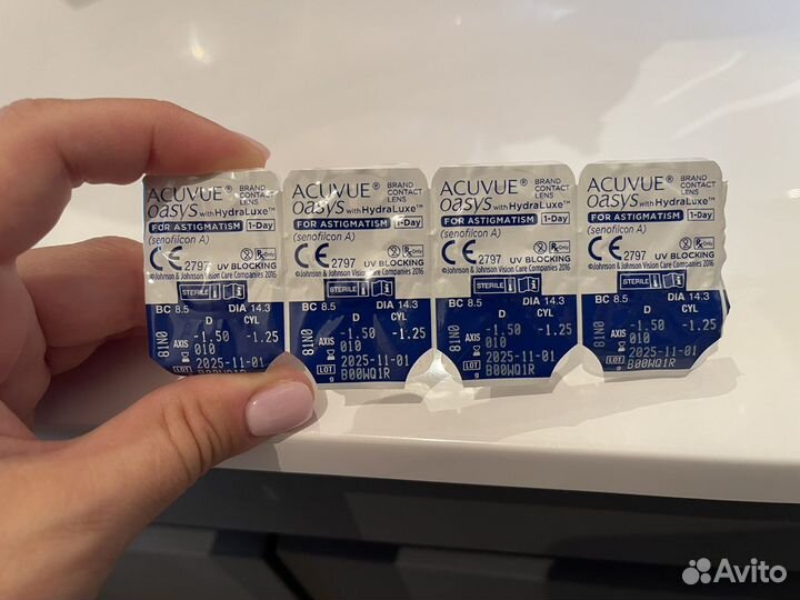 Acuvue oasys astigmatism -1.50/8.5/1.25/10