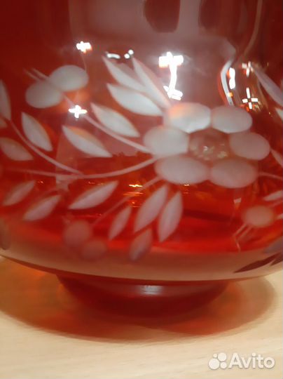 Салатник цветное стекло СССР