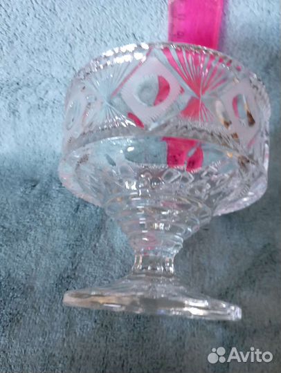 Ваза конфетница хрусталь СССР