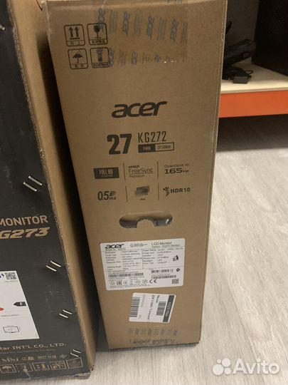 Коробки от MSI Optix MAG273 Acer KG272 KG272
